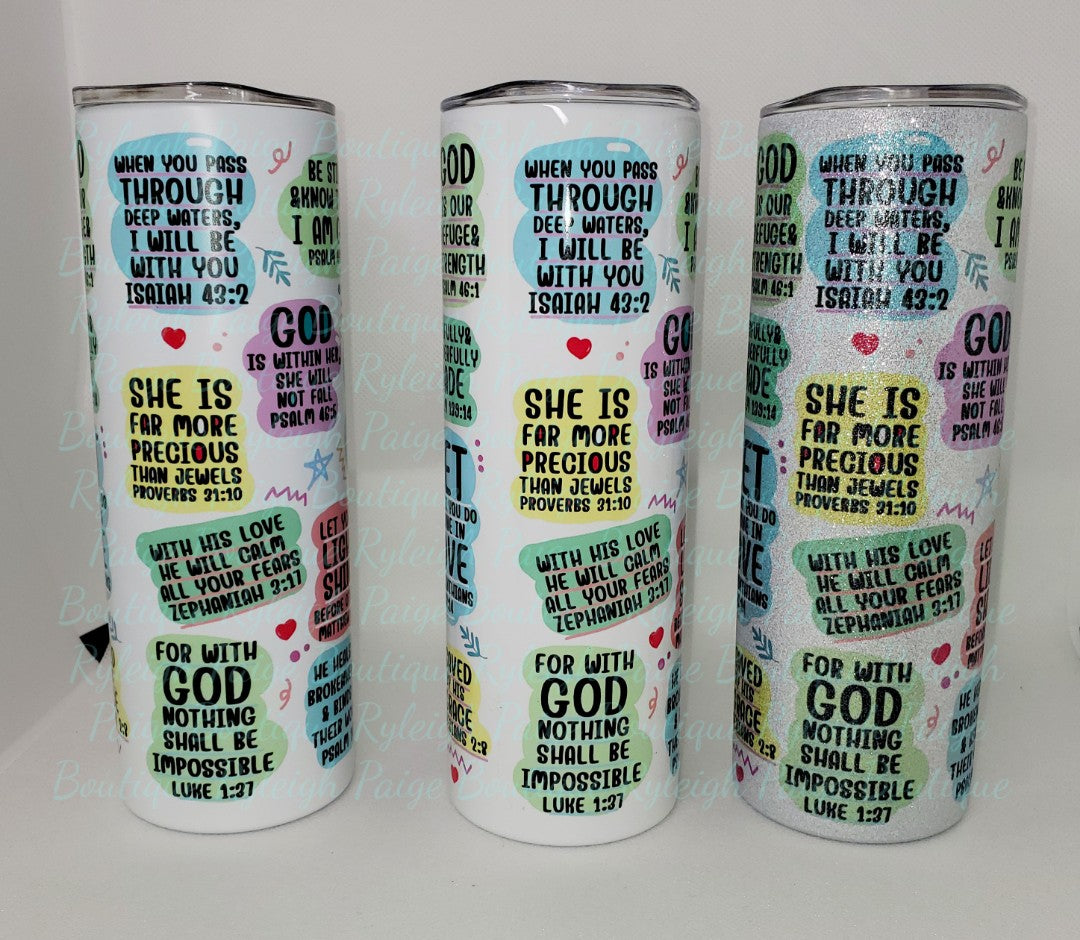 Bible Affirmation tumbler | Ryleigh Paige Boutique