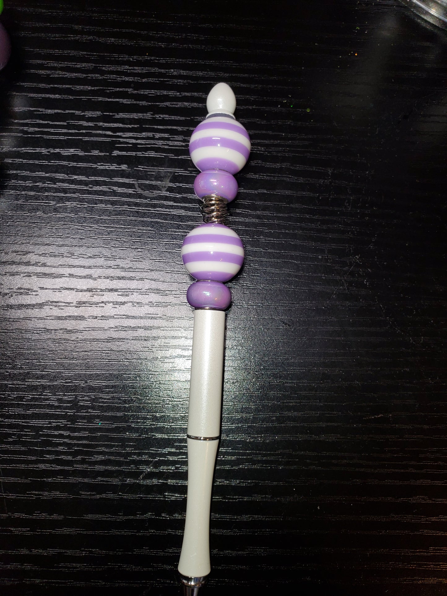 White Metal beadable pen | Ryleigh Paige Boutique