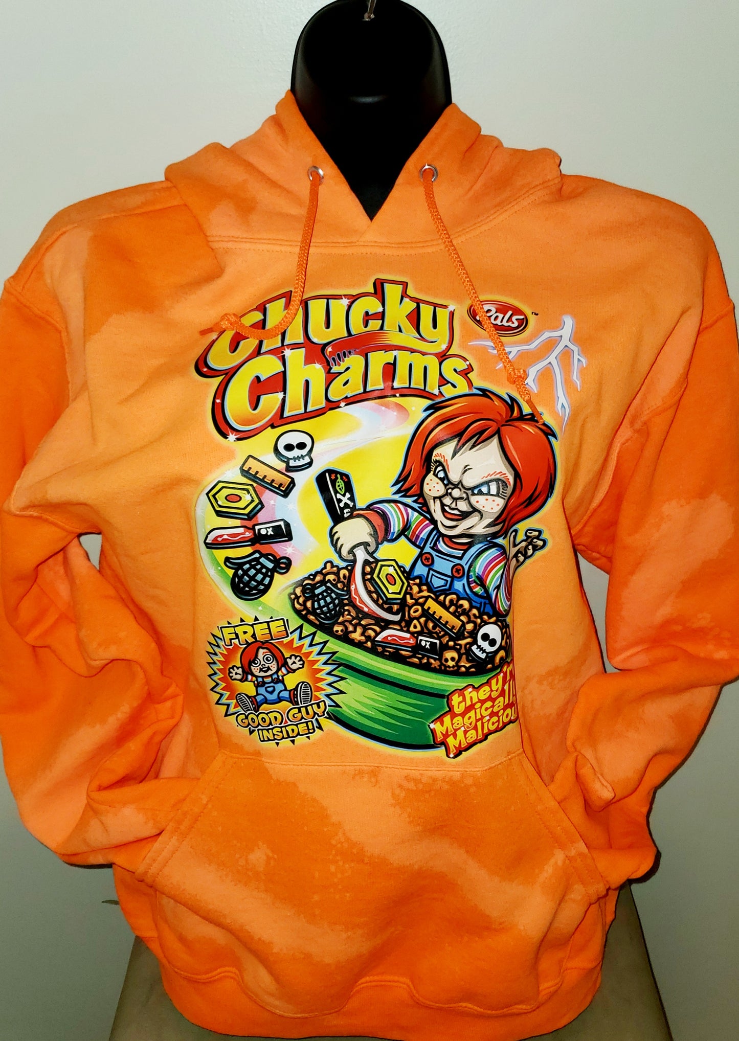 Bleach hoodie with dtf design