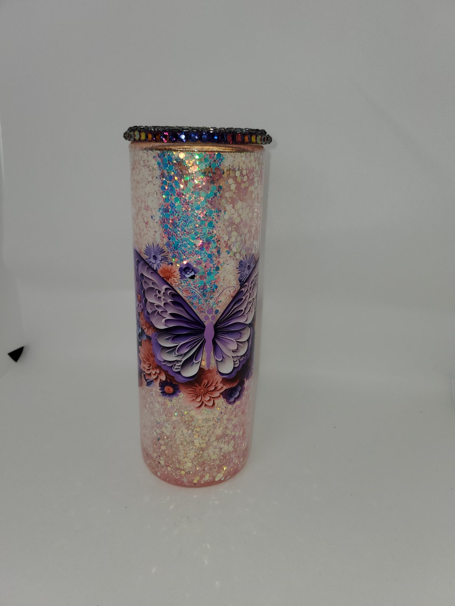 Glass Snowglobe tumbler