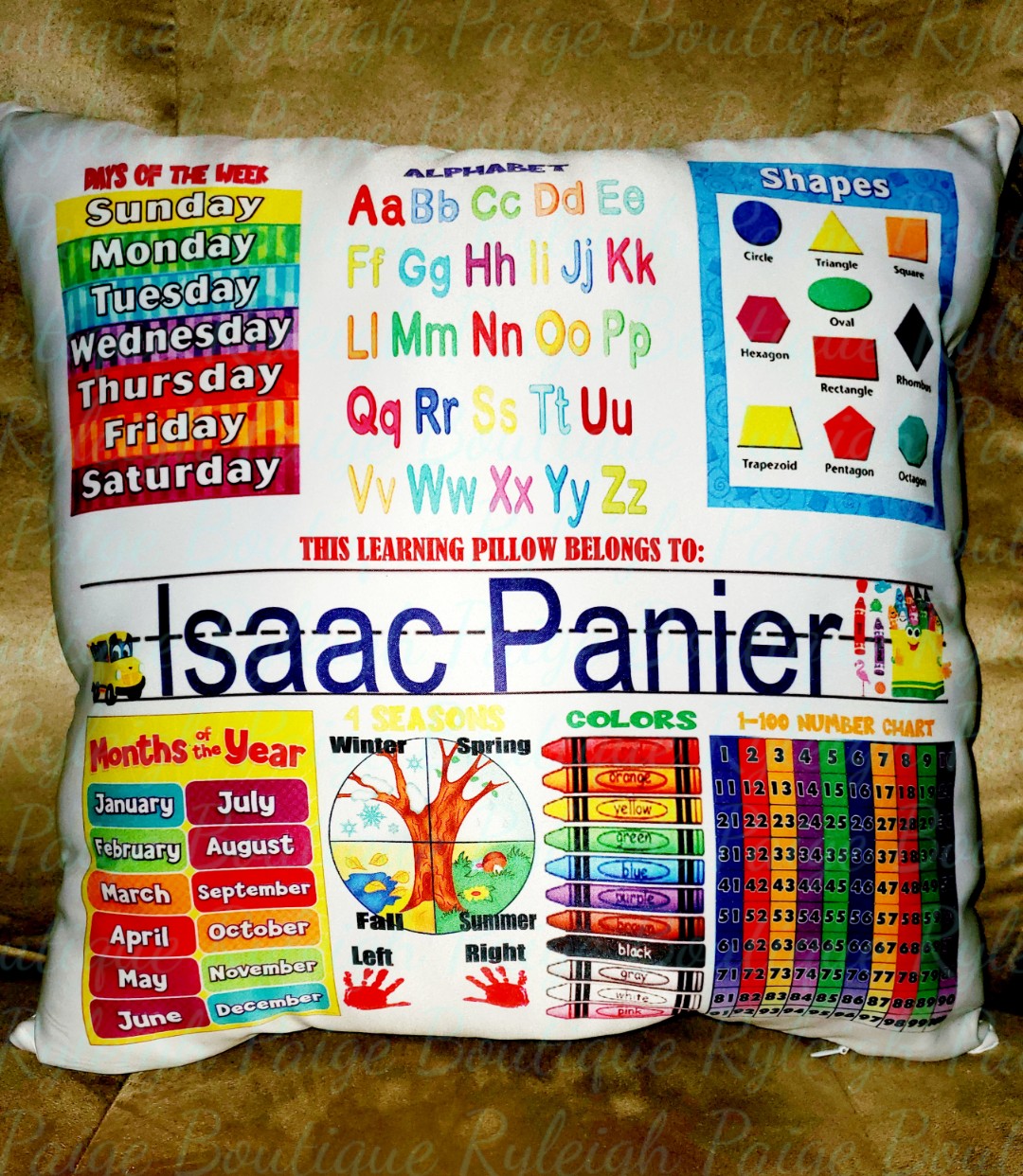 Learning Pillow | Ryleigh Paige Boutique