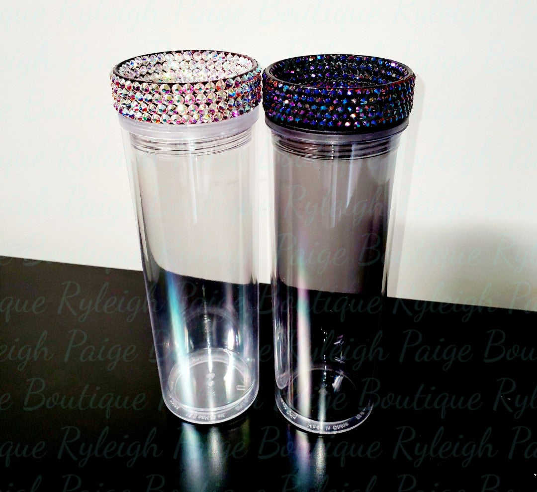 Acrylic 16 oz. Tumbler w/rhinestones | Ryleigh Paige Boutique