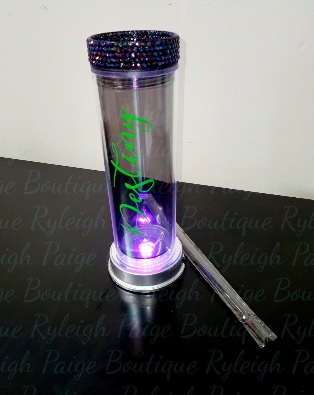 Acrylic 16 oz. Tumbler w/rhinestones | Ryleigh Paige Boutique