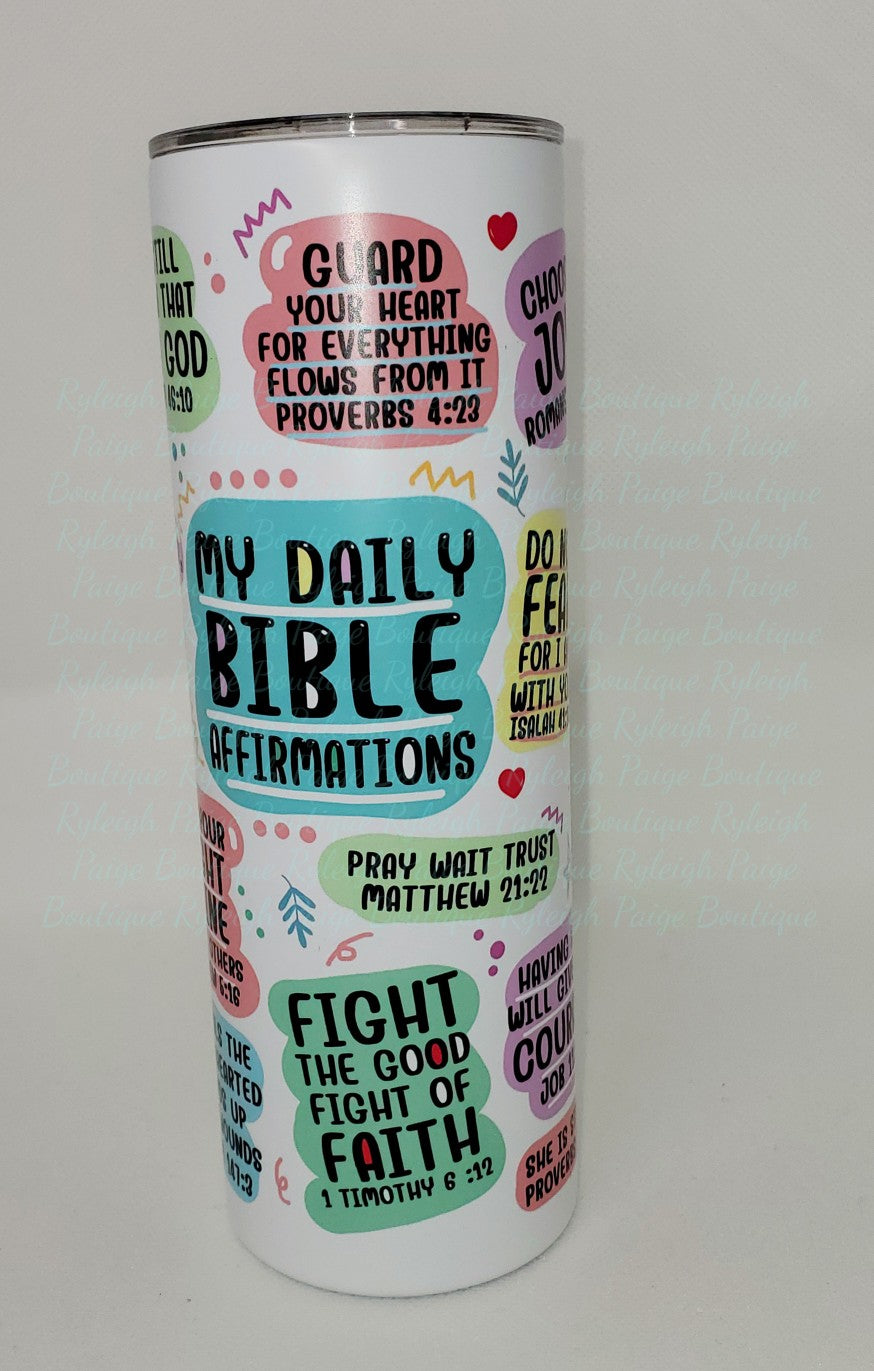 Bible Affirmation tumbler | Ryleigh Paige Boutique