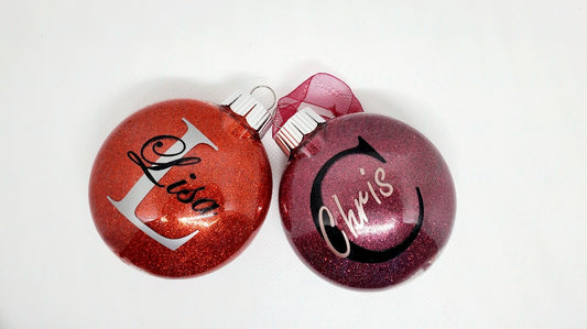 Monogram ornaments | Ryleigh Paige Boutique